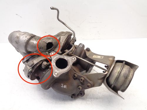 Turbolader Defekt für Mercedes Benz SLK R172 250 2,2 CDI OM651.980 A6510905780